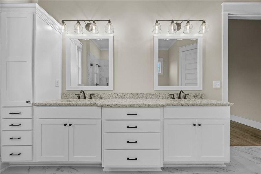 Furnished interior view inside a new home in , Monroe (Image 13).