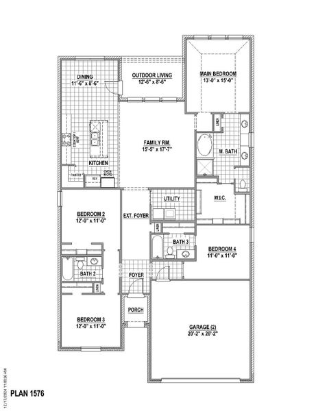 Plan 1576 1st Floor Plan 1576 1st Floor