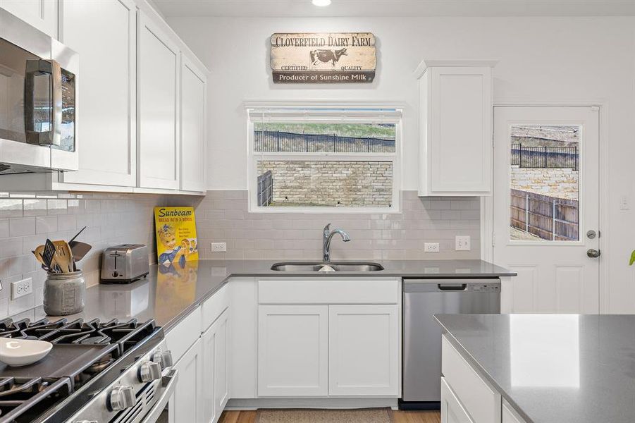 Kitchen with island