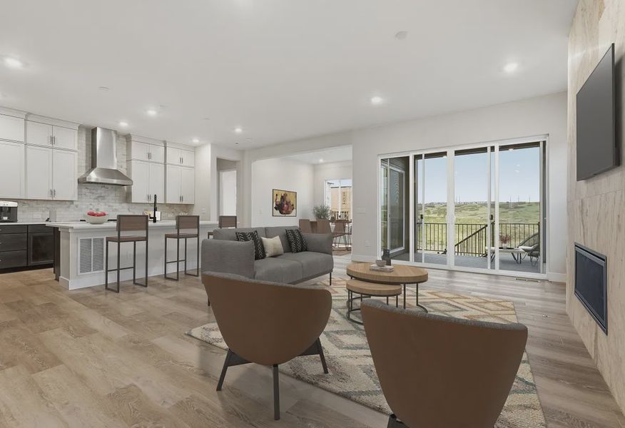 Homesite 8 Great Room, Kitchen + Dining - Virtually Staged - 4 of 23