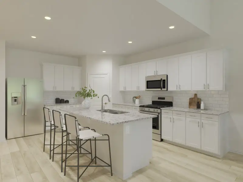Furnished interior view inside a new home in Parks at Foster Crossing - Premier Series, Anna (Image 3).