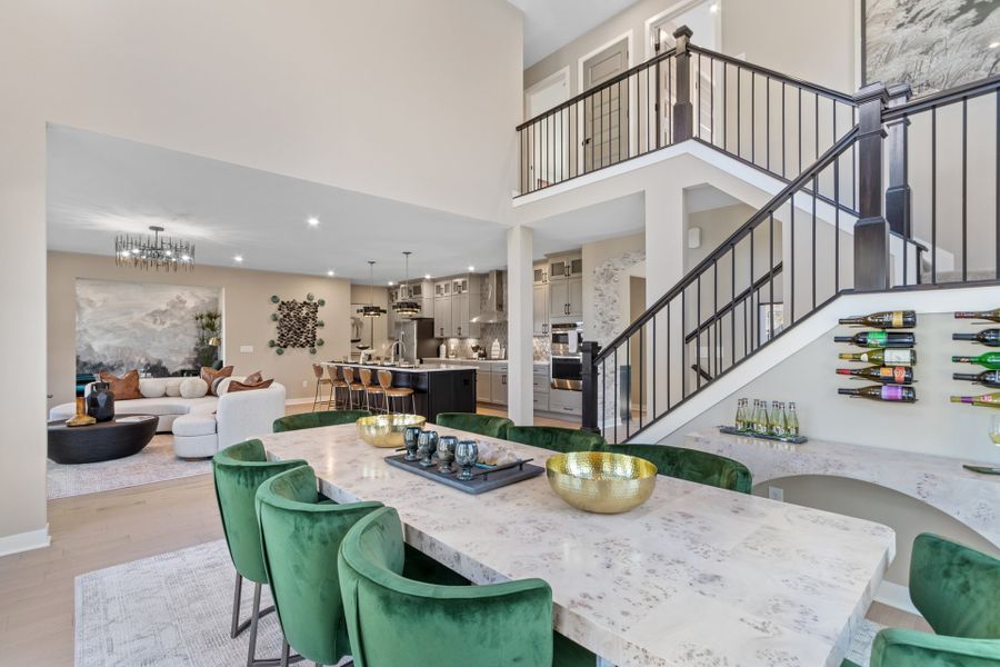 Representative furnished interior of a home built from the Huxley by Fischer Homes in Veranda Manor, Canton (Image 25).