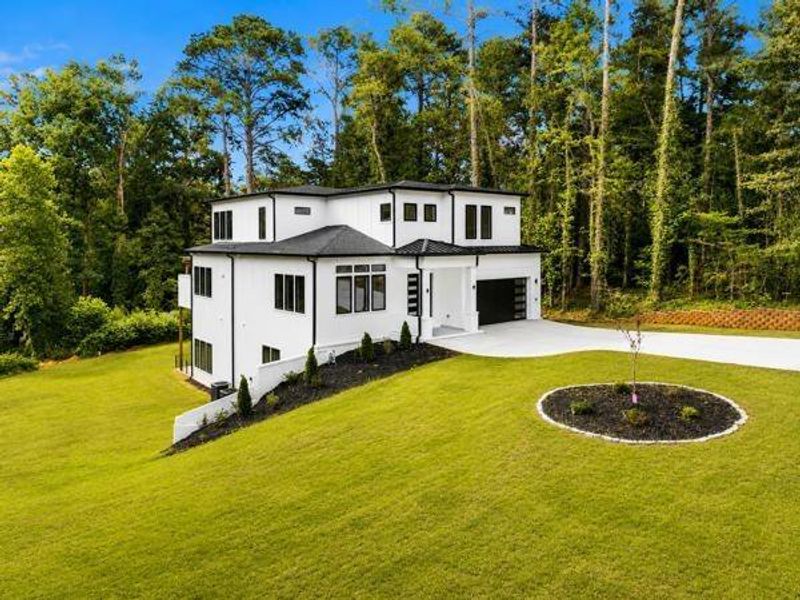 Front exterior of a new home in , Atlanta, GA, highlighting curb appeal (Image 35).