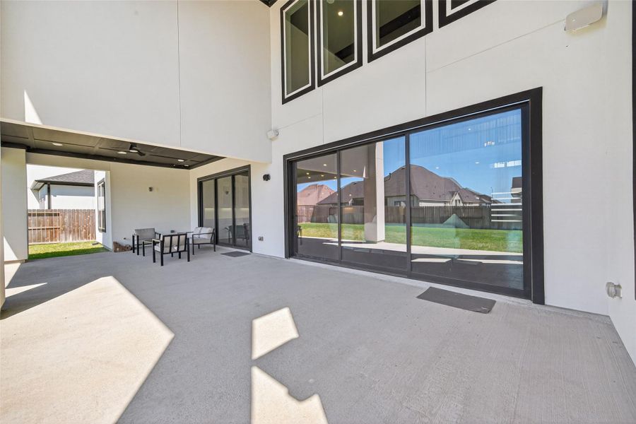 Exterior details and patio area of a home in , Missouri City (Image 27).