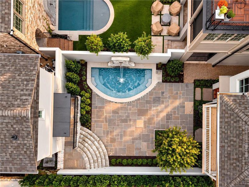Exterior details and patio area of a home in , Atlanta (Image 31). Exterior details and patio area of a home in , Atlanta (Image 31).