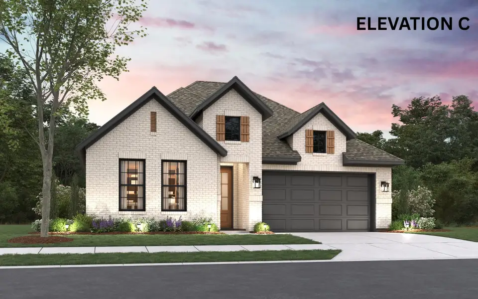 Representative exterior photo of a completed home built from the Trenton by Cambridge Homes in Ribbonwood, Aubrey, TX (Image 14). Representative exterior photo of a completed home built from the Trenton by Cambridge Homes in Ribbonwood, Aubrey, TX (Image 14).