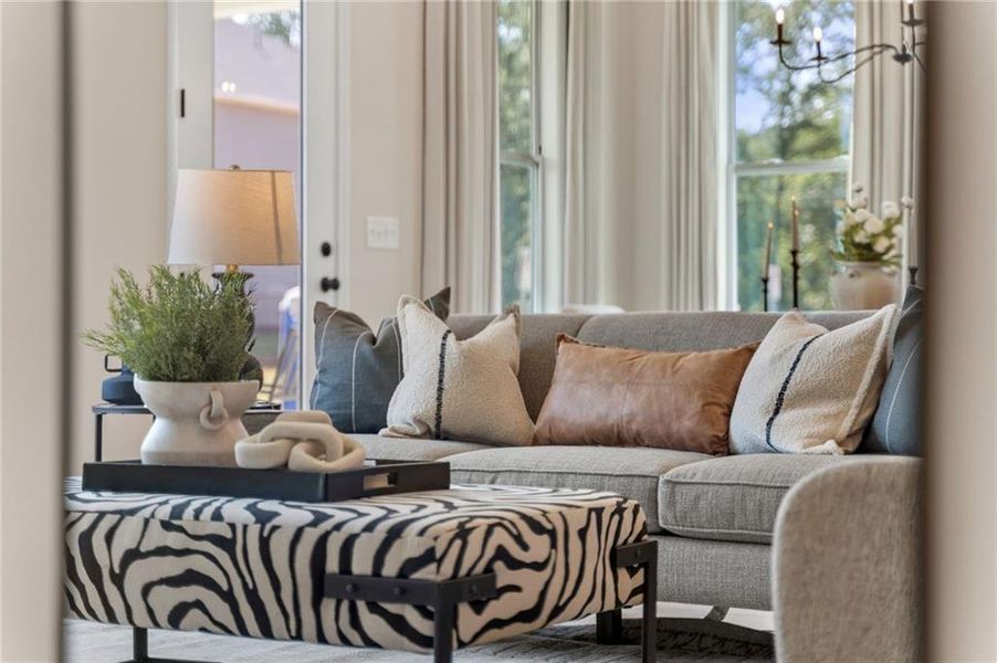 Furnished interior view inside a new home in Linden Grove, Powder Springs (Image 12). Furnished interior view inside a new home in Linden Grove, Powder Springs (Image 12).