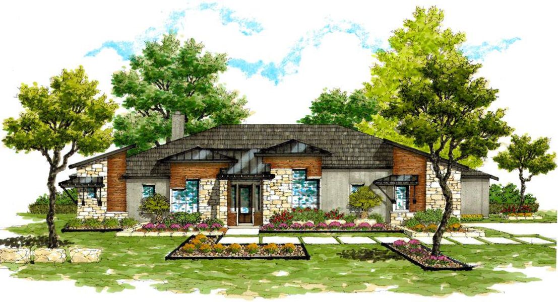 Representative rendering of the exterior for the 3494 by Texas Homes (Image 8). Representative rendering of the exterior for the 3494 by Texas Homes (Image 8).