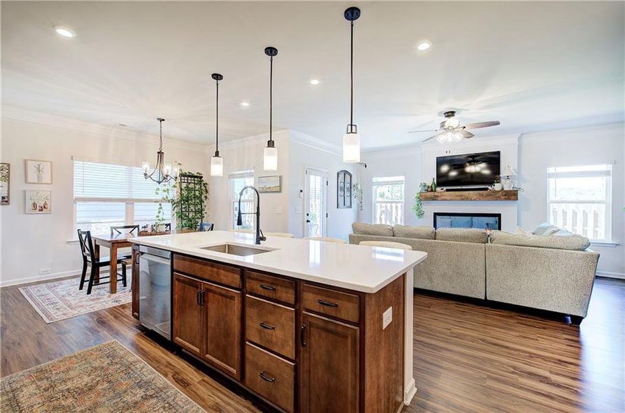 Furnished interior view inside a new home in , Cartersville (Image 7).