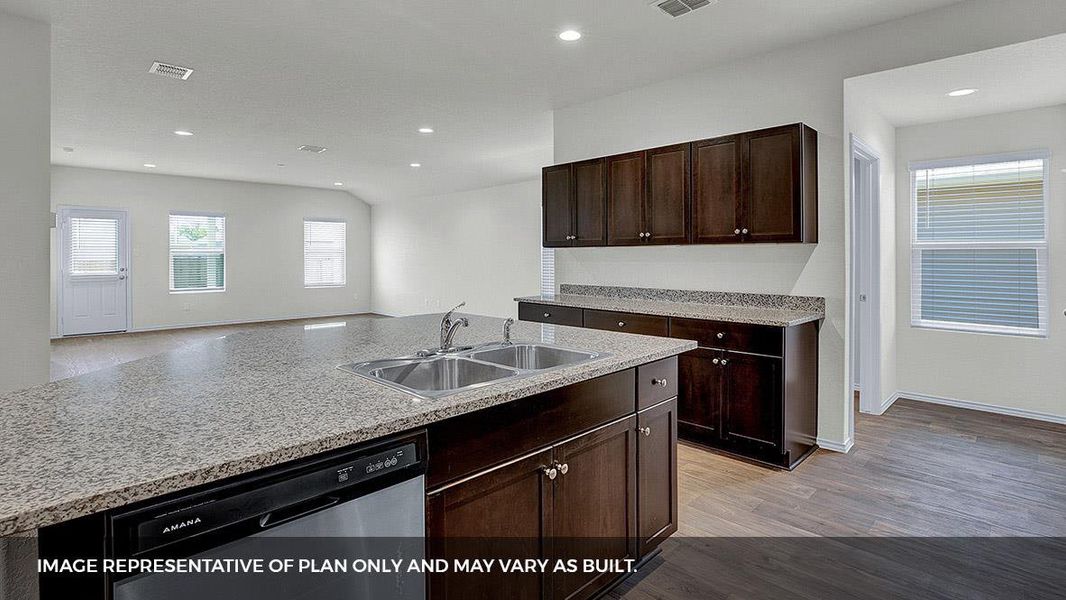 Furnished interior view inside a new home in Bar W Ranch, Leander (Image 11).