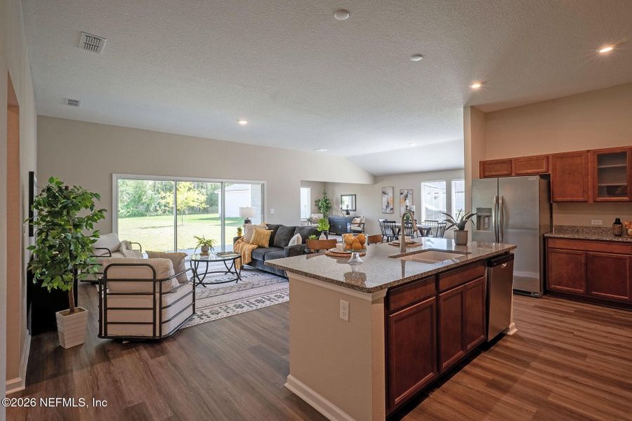 Furnished interior view inside a new home in Edinburgh Village, Jacksonville (Image 18).