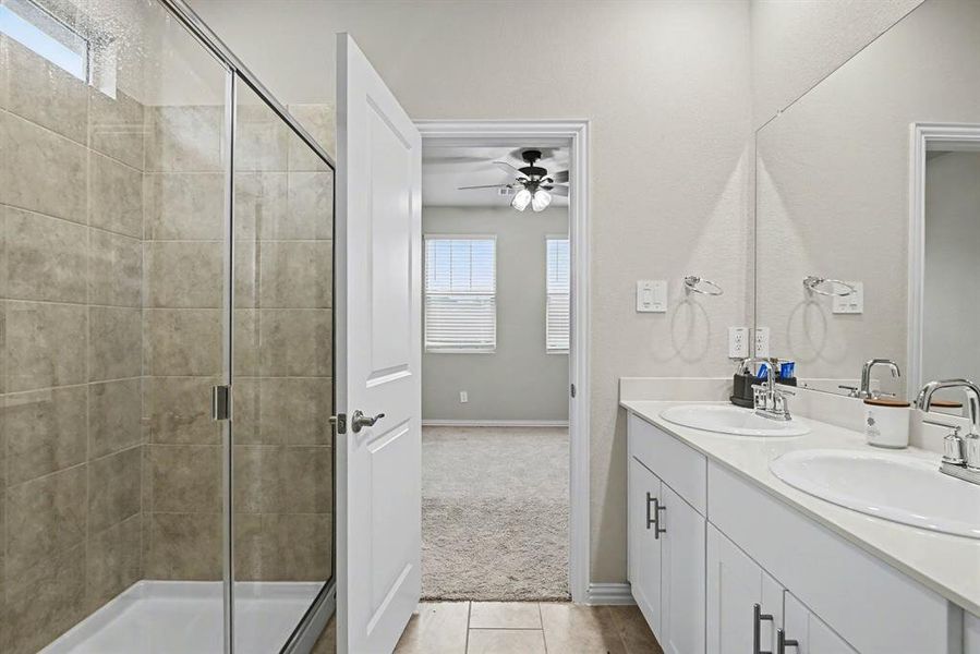 Furnished interior view inside a new home in Palmilla Springs - Classic Series, Fort Worth (Image 11).