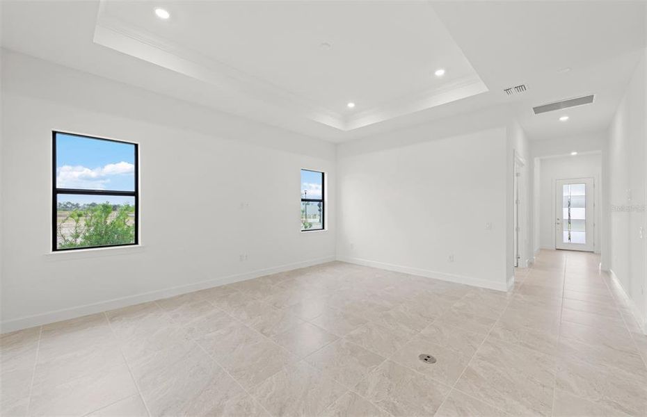 Spacious, unfurnished interior of a new home in Del Webb Catalina, Lakewood Ranch (Image 15). Spacious, unfurnished interior of a new home in Del Webb Catalina, Lakewood Ranch (Image 15).