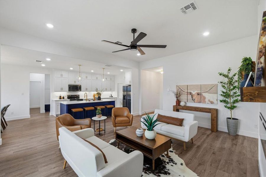 Furnished interior view inside a new home in , Wills Point (Image 17).