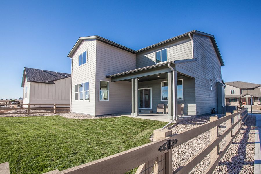Representative exterior details of a home built from the Rowling by Hartford Homes in Trailside, Timnath (Image 4).