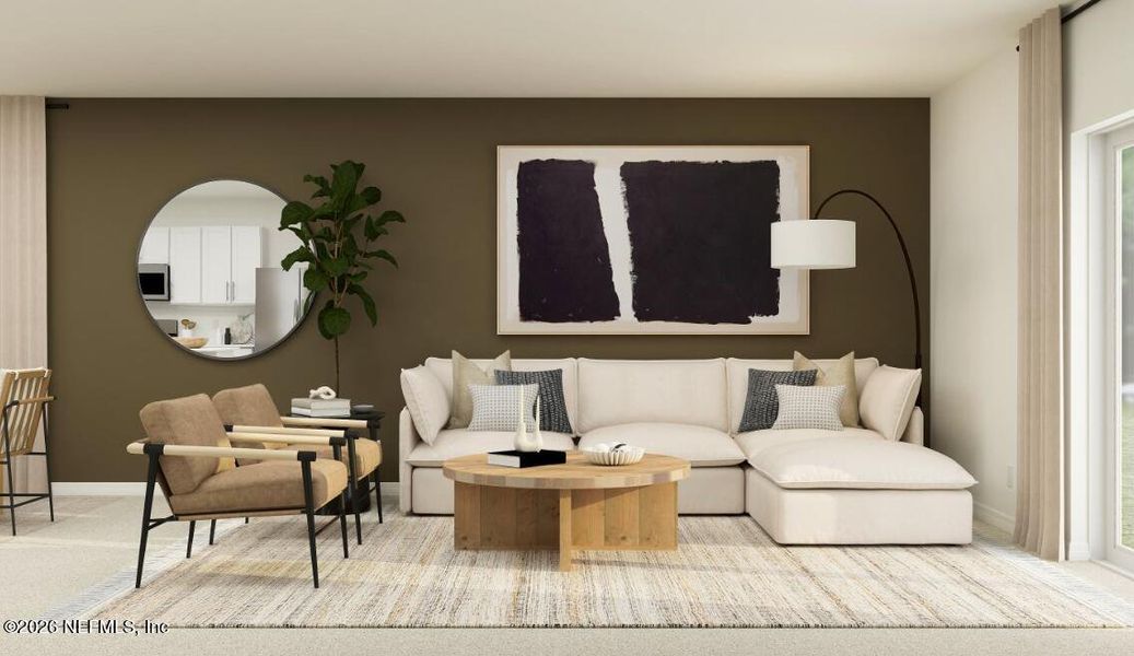 Furnished interior view inside a new home in Saddle Oaks, Jacksonville (Image 11).