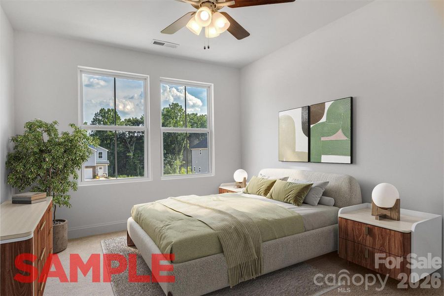 Furnished interior view inside a new home in , Kannapolis (Image 16).