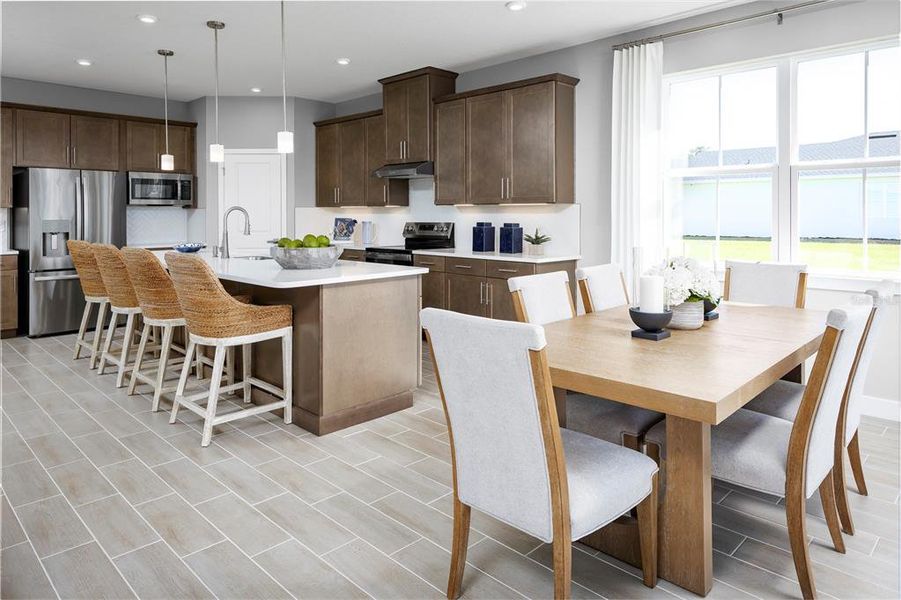 Furnished interior view inside a new home in Cedar Landings, Leesburg (Image 7).