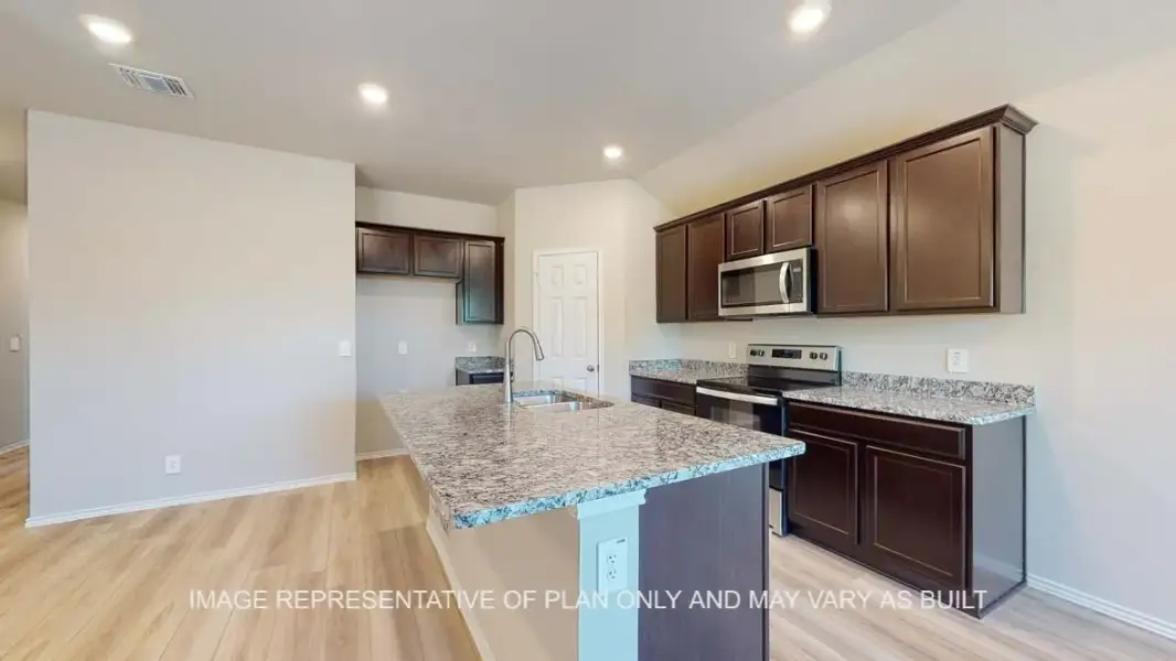 Furnished interior view inside a new home in Rancho San Gabriel, Georgetown (Image 5).
