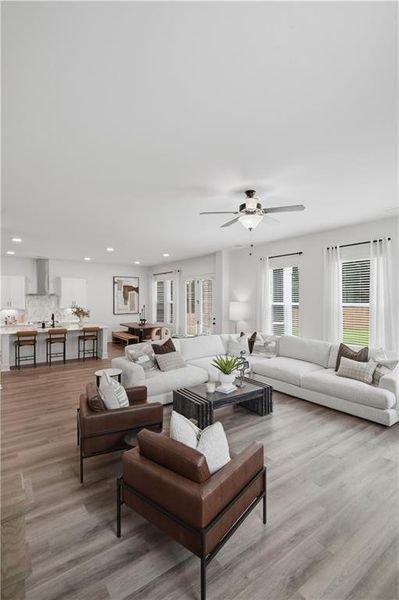 Furnished interior view inside a new home in The Stables at Ewing Chapel, Dacula (Image 17).