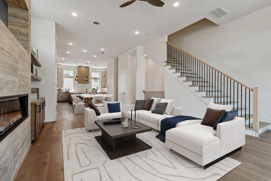 12' ceilings! Virtually Staged.
