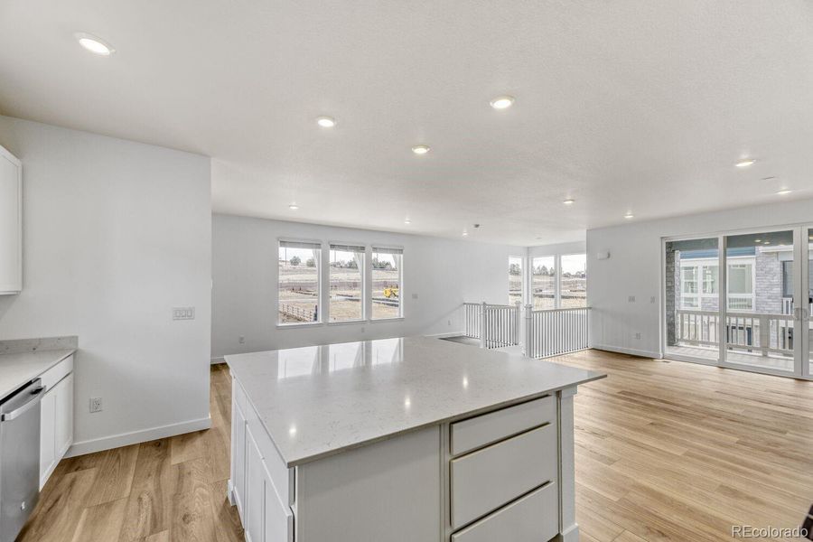 Furnished interior view inside a new home in Vermilion Creek, Centennial (Image 3).
