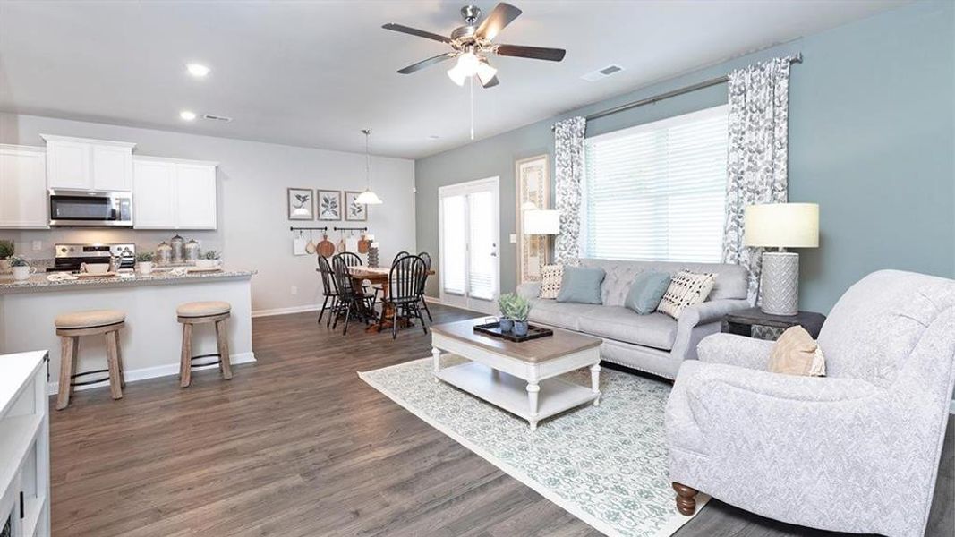 Furnished interior view inside a new home in Twin Lakes, Hoschton (Image 33).