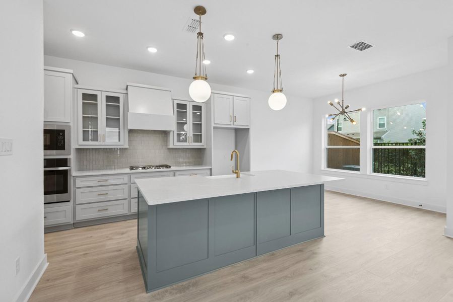 Furnished interior view inside a new home in Retreat at Oak Park, Houston (Image 12).