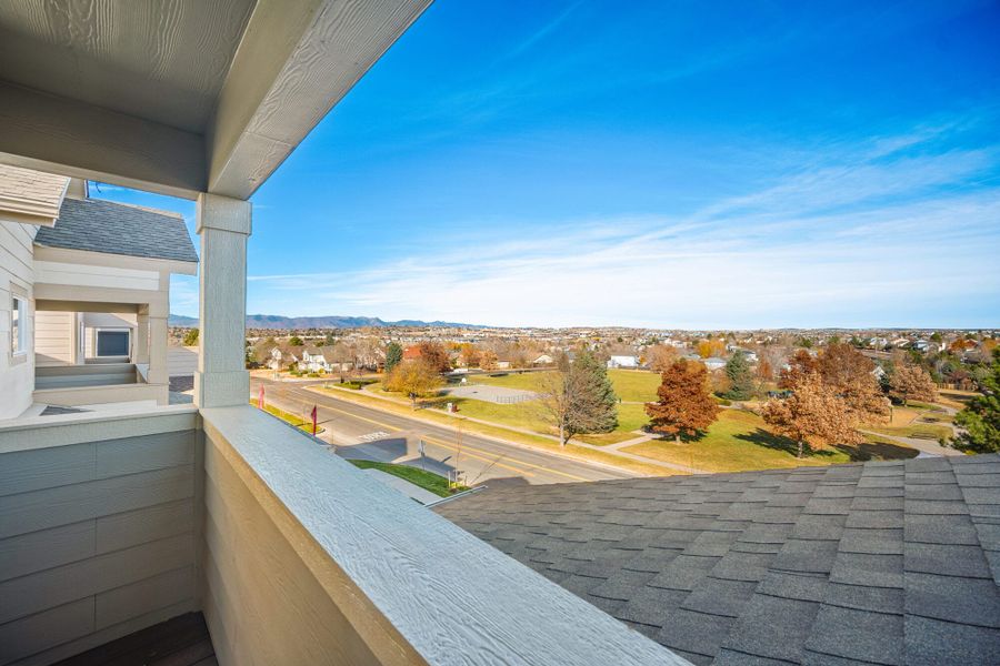 Exterior details and patio area of a home in Pony Park, Colorado Springs (Image 23).