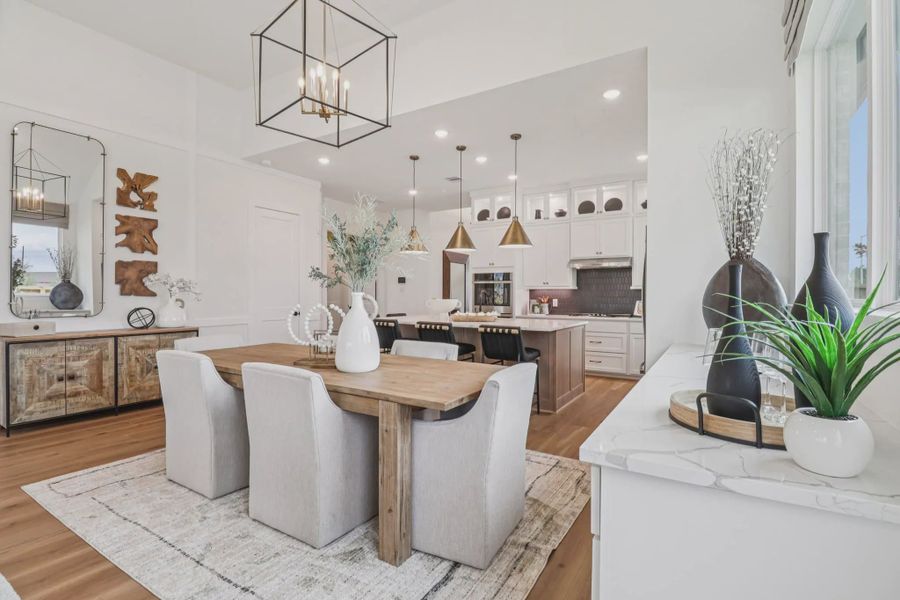 Representative furnished interior of a home built from the Lauren by Chesmar Homes in Grange, Katy (Image 9).
