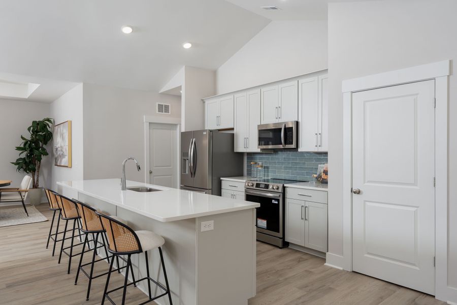 Furnished interior view inside a new home in The Bluffs at Lake Waccamaw, Lake Waccamaw (Image 10).