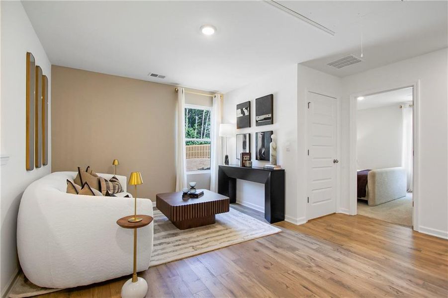 Furnished interior view inside a new home in Harvest Park, Decatur (Image 17).