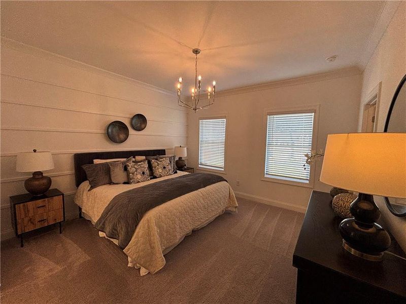 Furnished interior view inside a new home in Brackley Townhomes, Cumming (Image 19). Furnished interior view inside a new home in Brackley Townhomes, Cumming (Image 19).