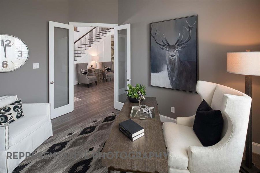Furnished interior view inside a new home in Star Trail, Prosper (Image 23).