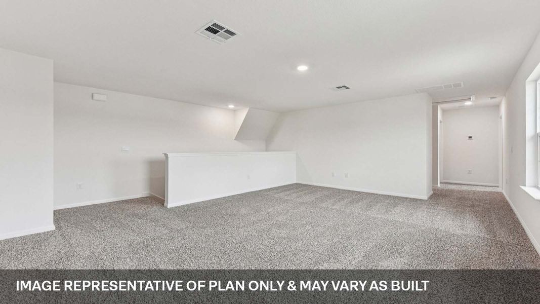 Representative unfurnished interior of a home built from the The Mitchell by D.R. Horton in Bar W Ranch, Leander (Image 25).