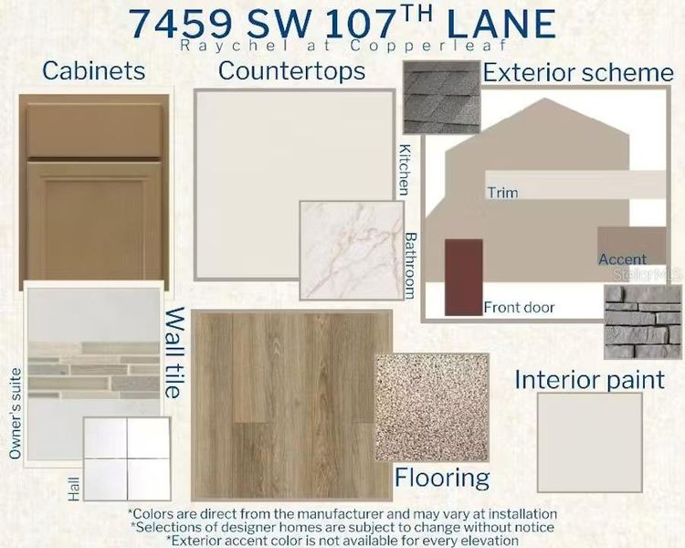 Sample of building materials used in homes in Copperleaf, Ocala (Image 3). Sample of building materials used in homes in Copperleaf, Ocala (Image 3).