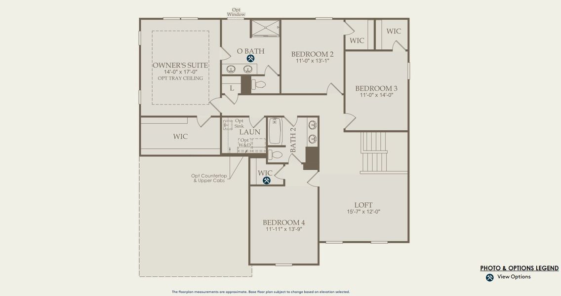 2D floor plan layout for the Riverton by Pulte Homes in Riversprings, Dacula, GA (Image 6).
