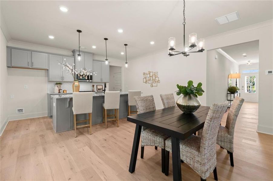 Furnished interior view inside a new home in , Covington (Image 39).