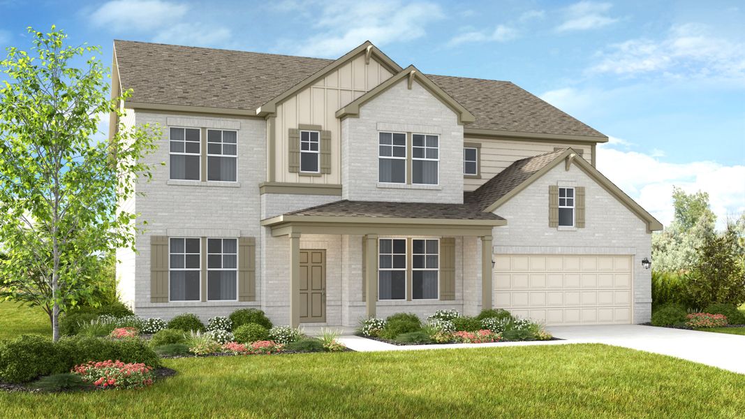 Representative exterior photo of a completed home built from the Easton by Taylor Morrison in Reserve at Hickory Walk, Kennesaw, GA (Image 24).
