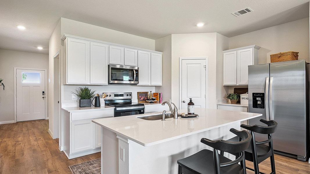 Furnished interior view inside a new home in Thunder Rock, Marble Falls (Image 6).