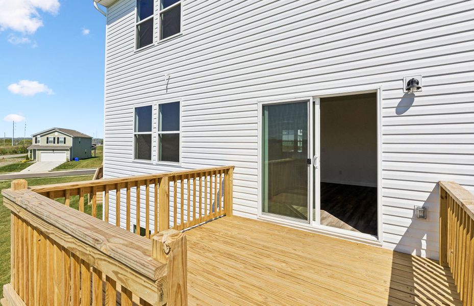 Exterior details and patio area of a home in Highlands of Carter's Station, Columbia (Image 23). Exterior details and patio area of a home in Highlands of Carter's Station, Columbia (Image 23).