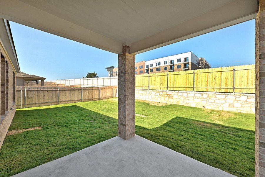 Exterior details and patio area of a home in McKinney Crossing, Austin (Image 21). Exterior details and patio area of a home in McKinney Crossing, Austin (Image 21).