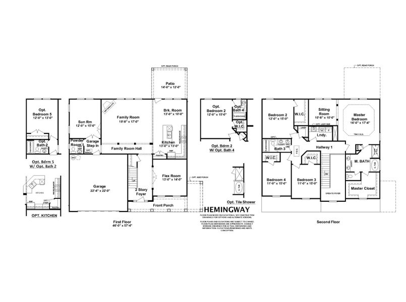 Black & White Floor Plan | The Hemingway by Ivey Homes