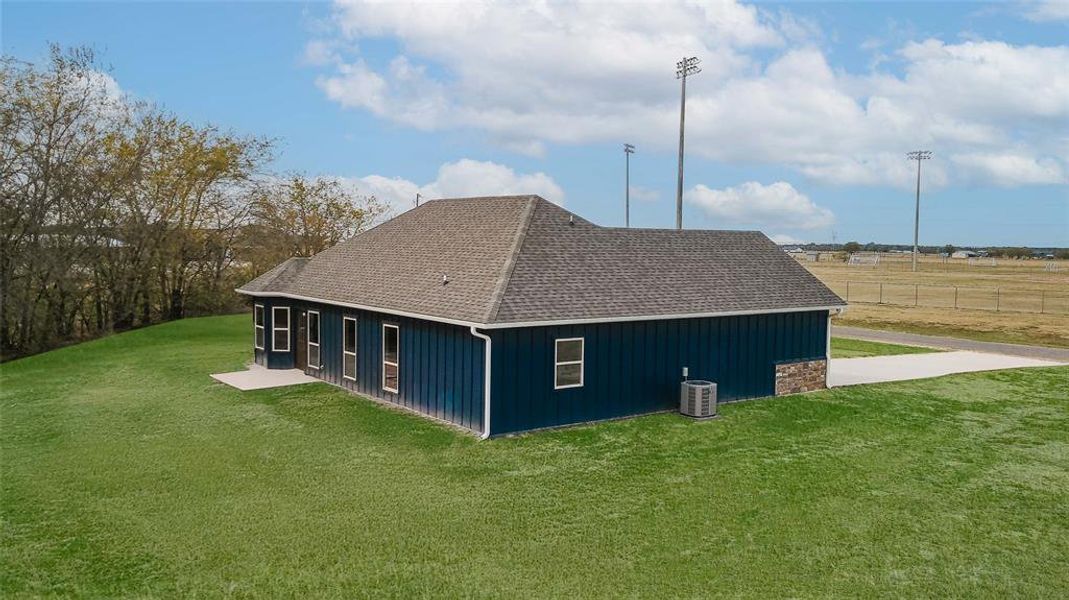 Front exterior of a new home in , Mount Vernon, TX, highlighting curb appeal (Image 22). Front exterior of a new home in , Mount Vernon, TX, highlighting curb appeal (Image 22).