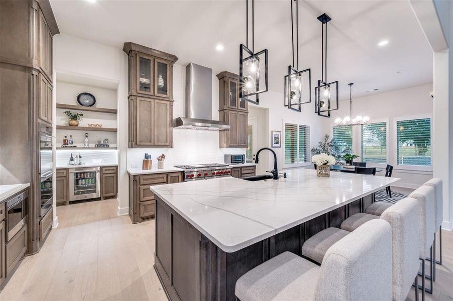 Furnished interior view inside a new home in , Oak Point (Image 6).