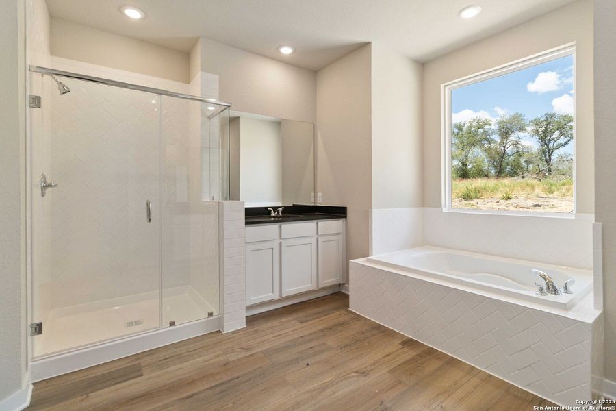 Furnished interior view inside a new home in Jordan's Ranch, San Antonio (Image 5). Furnished interior view inside a new home in Jordan's Ranch, San Antonio (Image 5).