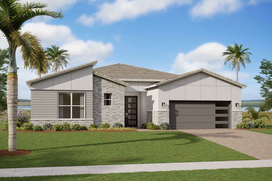 Representative exterior photo of a completed home built from the Concord by Mattamy Homes in Tradition, Port St. Lucie, FL (Image 2).