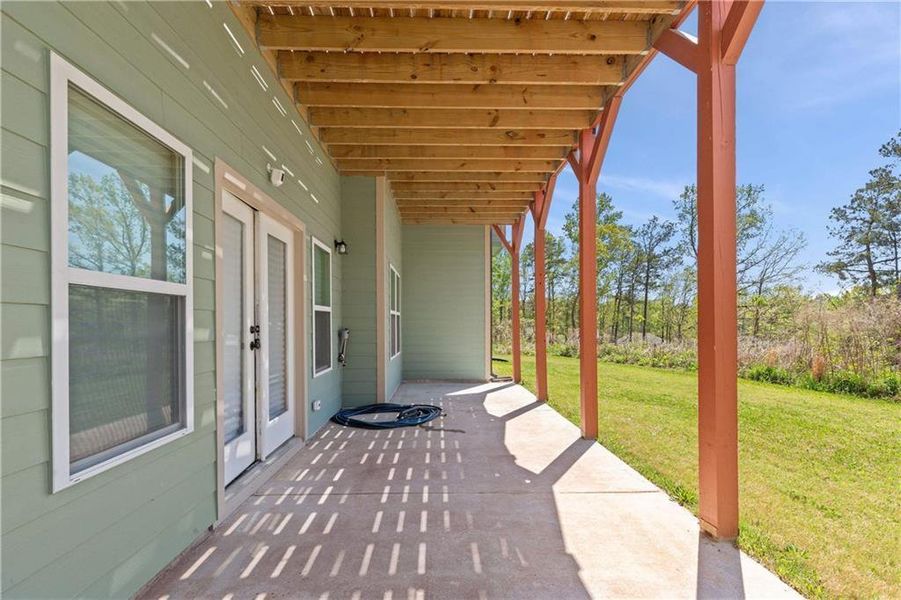 Exterior details and patio area of a home in , Atlanta (Image 3).