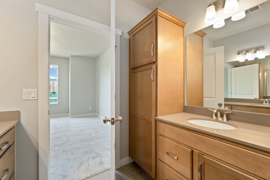 Furnished interior view inside a new home in The Lakes at Centerra, Loveland (Image 10).