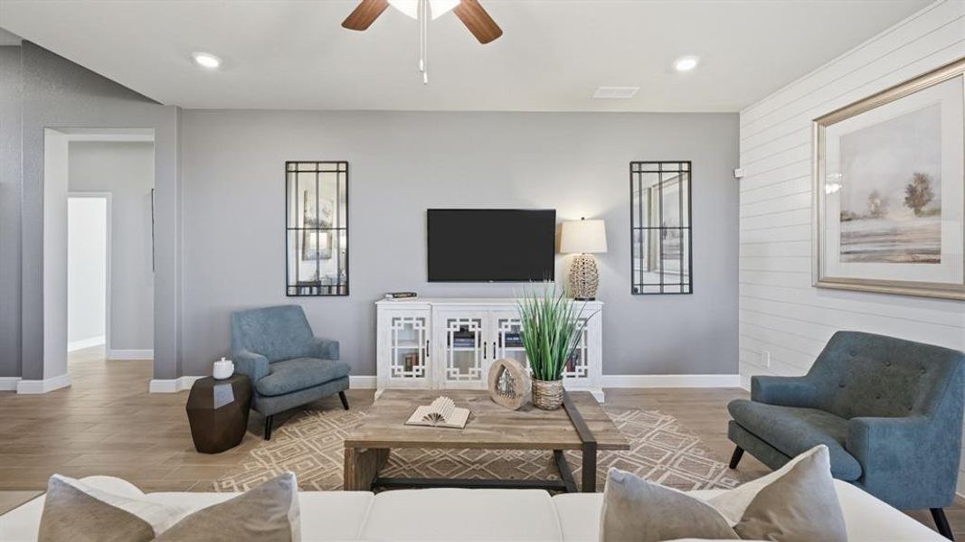 Furnished interior view inside a new home in Eagle Creek, Denton (Image 25).